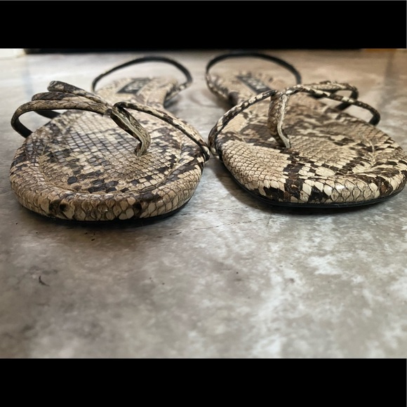 Zara, Trafuluc Line, Size 40 euro / Size 9 US, Black & Tan snake/alligator print - Picture 6 of 8